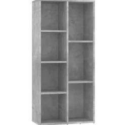 vidaXL bogreol 50x25x106 cm konstrueret træ betongrå