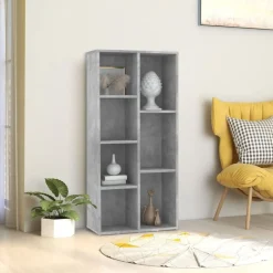 vidaXL bogreol 50x25x106 cm konstrueret træ betongrå