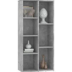vidaXL bogreol 50x25x106 cm konstrueret træ betongrå