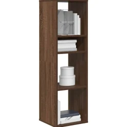 vidaXL bogreol 34x31x112 cm konstrueret træ brun egetræsfarve