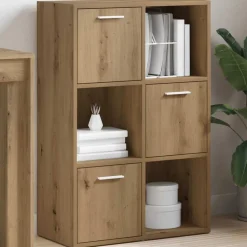 vidaXL bogreol 60,5x30x90 cm konstrueret træ kunsteg