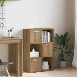 vidaXL bogreol 60,5x30x90 cm konstrueret træ kunsteg