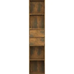 vidaXL bogreol 36x30x171 cm konstrueret træ røget egetræsfarve
