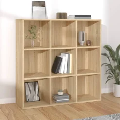 vidaXL bogreol 98x29x97,5 cm konstrueret træ sonoma-eg