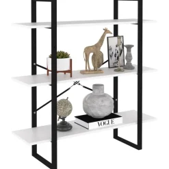 vidaXL bogreol 100x30x105 cm konstrueret træ hvid