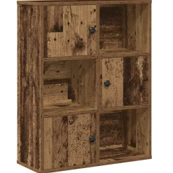 vidaXL bogreol 60x24x76,5 cm konstrueret træ antikt træ