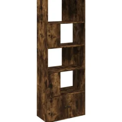 vidaXL bogreol 70x36x189 cm konstrueret træ røget egetræsfarve