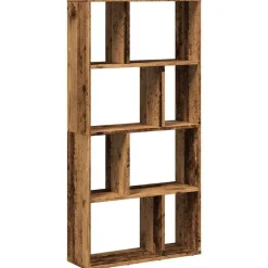 vidaXL bogreol 60x20x120,5 cm konstrueret træ antikt træ