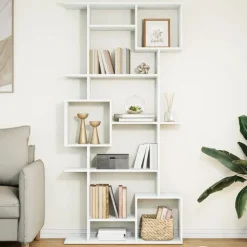 vidaXL bogreol 92x29x188 cm konstrueret træ hvid