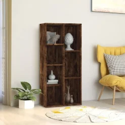 vidaXL bogreol 50x25x106 cm røget egetræsfarve