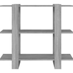 vidaXL bogreol/rumdeler 100x30x87 cm grå sonoma-eg
