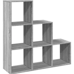 vidaXL bogreol/rumdeler 99x29x99 cm 3 niveauer konstrueret træ