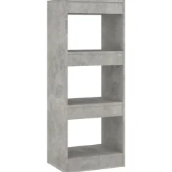 vidaXL bogreol/rumdeler 40x30x103 cm konstrueret træ betongrå