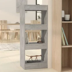 vidaXL bogreol/rumdeler 40x30x103 cm konstrueret træ betongrå