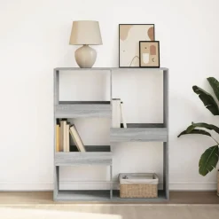 vidaXL bogreol/rumdeler 100x33x115 cm grå sonoma-eg