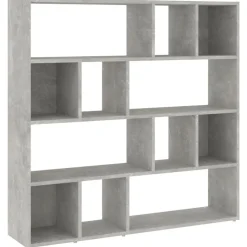 vidaXL bogreol/rumdeler 105x24x102 cm betongrå