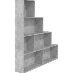 vidaXL bogreol/rumdeler 155x24x160 cm konstrueret træ betongrå