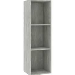 vidaXL bogreol/tv-bord 36x30x114 cm konstrueret træ betongrå