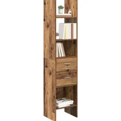 vidaXL Bogskab Gammelt træ 40 x 35 x 180 cm Konstrueret træ