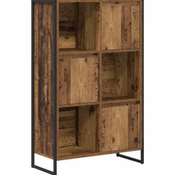 vidaXL Bogskab Gammelt træ 68 x 30 x 108.5 cm Konstrueret træ