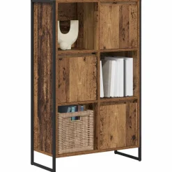 vidaXL Bogskab Gammelt træ 68 x 30 x 108.5 cm Konstrueret træ