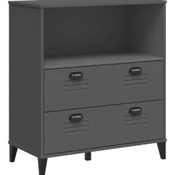 vidaXL bogskab VIKEN 80x40x90 cm konstrueret træ antracitgrå