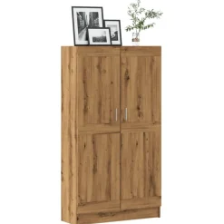 vidaXL bogskab 82,5x30,5x150 cm konstrueret træ kunsteg