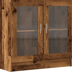 vidaXL bogskab 82,5x30,5x80 cm konstrueret træ antikt træ