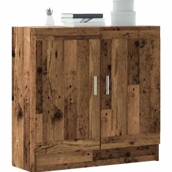 vidaXL bogskab 82,5x30,5x80 cm konstrueret træ antikt træ
