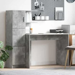 vidaXL Bord 2 pcs Beton Grå