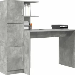 vidaXL Bord 2 pcs Beton Grå