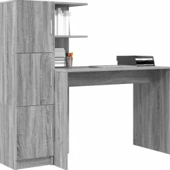 vidaXL Bord 2 pcs Grå Sonoma