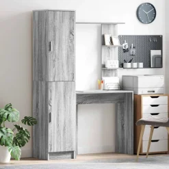 vidaXL Bord 2 pcs Grå Sonoma