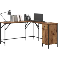 vidaXL Bord Gammelt træ 141 x 141 x 75 cm Konstrueret træ
