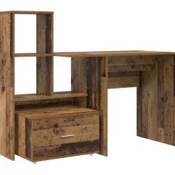 vidaXL Bord Gammelt træ 131,5 x 50 x 106,5 cm Konstrueret træ