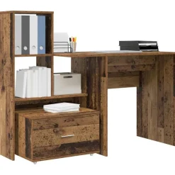 vidaXL Bord Gammelt træ 131,5 x 50 x 106,5 cm Konstrueret træ