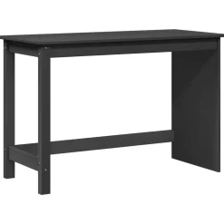 vidaXL Bord Grå 112 x 50 x 75 cm Massivt fyrretræ