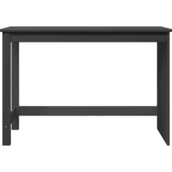 vidaXL Bord Grå 112 x 50 x 75 cm Massivt fyrretræ