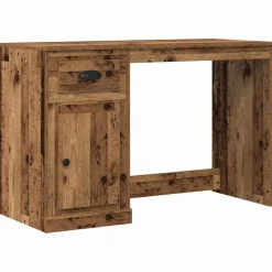 vidaXL Bord med skuffe Gammelt træ 50 x 115 x 75 cm Konstrueret træ