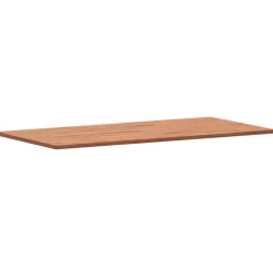vidaXL bordplade til badeværelse 80x40x1,5 cm ubehandlet massiv bøg