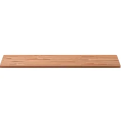 vidaXL bordplade til badeværelse 80x40x1,5 cm ubehandlet massiv bøg