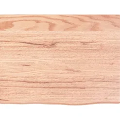 vidaXL bordplade til badeværelse 40x30x2 cm massivt træ lysebrun