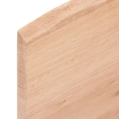 vidaXL bordplade til badeværelse 40x30x2 cm massivt træ lysebrun