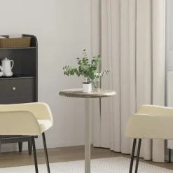 vidaXL bordplade Ø40x2,5 cm marmor grå