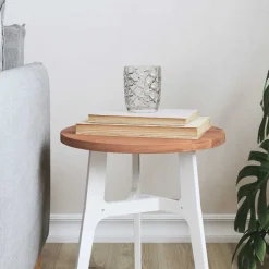 vidaXL bordplade Ø30x1,5 cm rund massivt bøgetræ