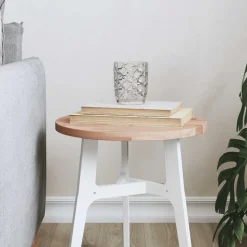 vidaXL bordplade Ø30x1,5 cm rund massivt bøgetræ