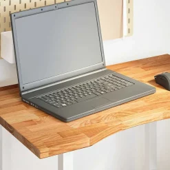 vidaXL bordplade 80x50x2,5 cm massivt egetræ rektangulær lysebrun