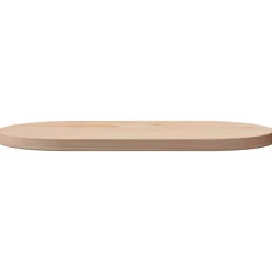 vidaXL bordplade 60x30x2,5 cm massivt fyrretræ ovalt