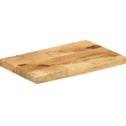 vidaXL bordplade 40x20x2,5 cm naturlig kant massivt ru mangotræ