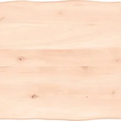 vidaXL bordplade 40x40x2 cm naturlig kant ubehandlet massivt egetræ